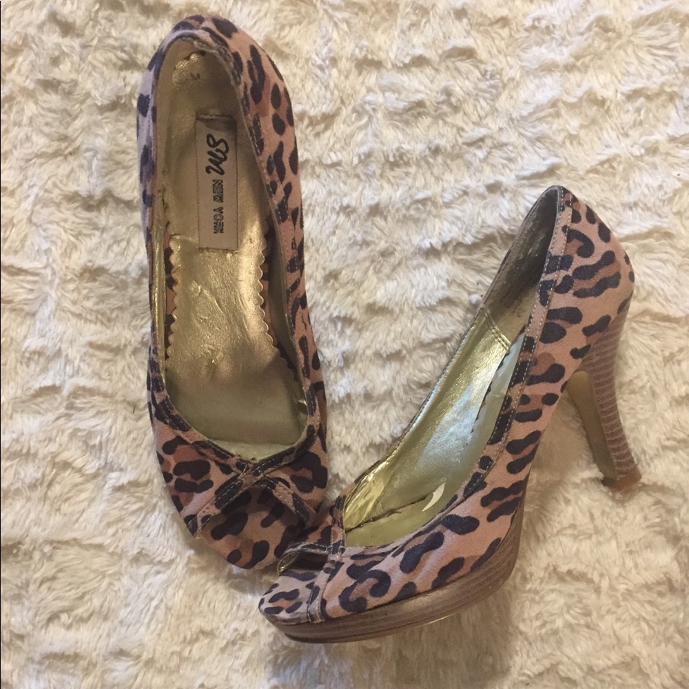 Cheetah Print Heels, size 6 1/2